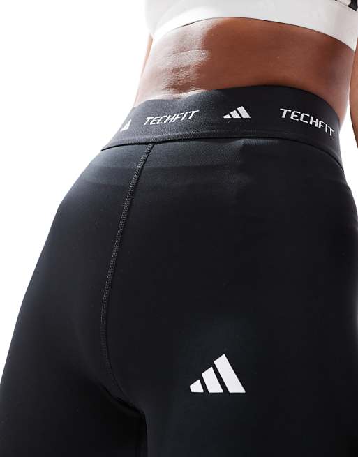 Asos Adidas Training Tech Fit Sculpt Shorts In Black