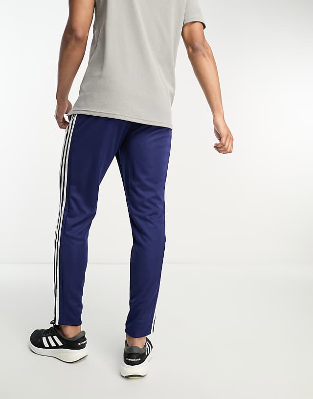 Asos Adidas Training Train Essentials 3 Stripe Joggers In Navy