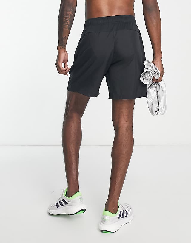 Asos Adidas Training Train Essentials 7 Inch Woven Shorts In Black
