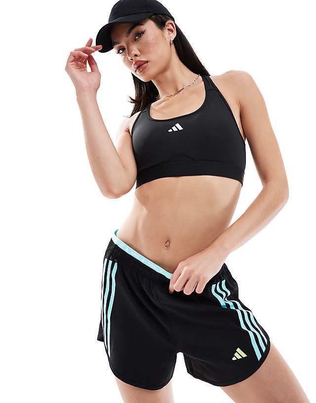asos adidas Training Train Essentials mid support sports bra in black