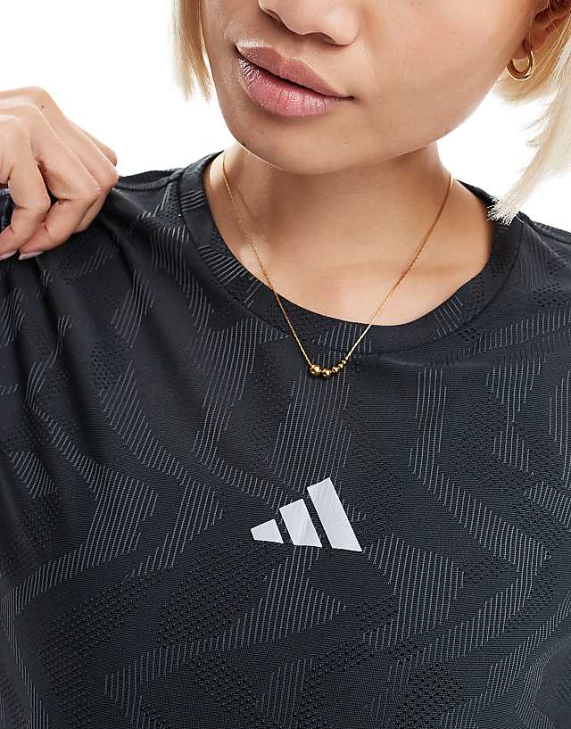 Asos Adidas Training Ultimate T-shirt In Black Print