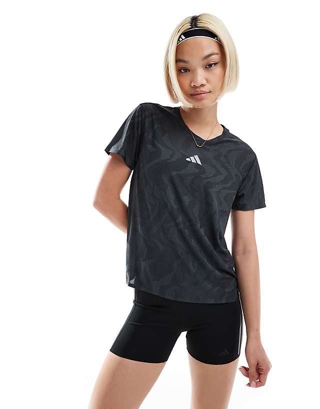 asos adidas Training Ultimate t-shirt in black print