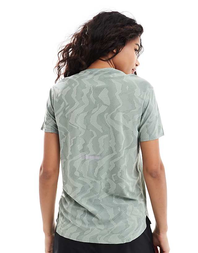 Asos Adidas Training Ultimate T-shirt In Silver Green Print