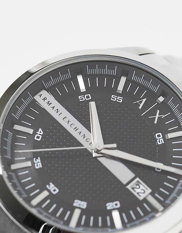 Asos Armani Exchange AX2103 Hampton Bracelet Watch In Silver