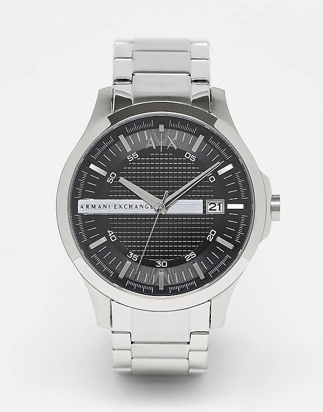 asos Armani Exchange AX2103 Hampton bracelet watch in silver