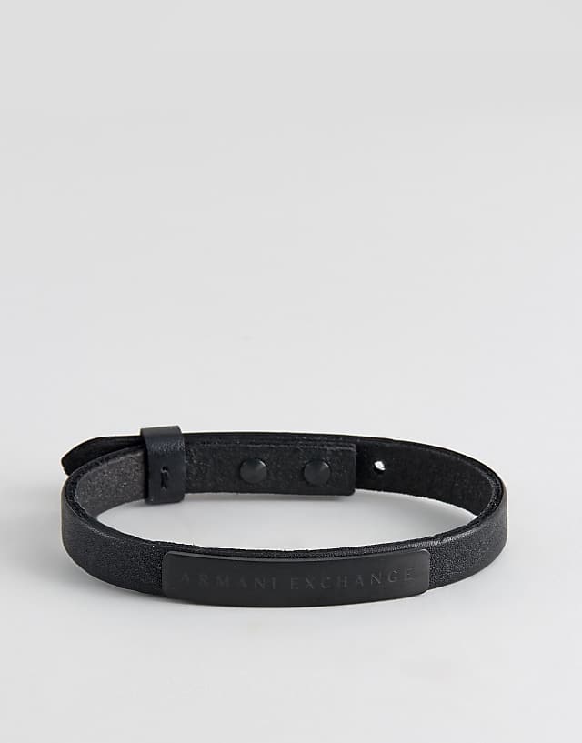 Asos Armani Exchange AX7102 Black Watch & Bracelet Gift Set