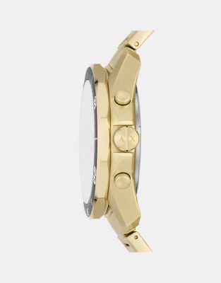 Asos Armani Exchange Men's Chronograph Gold-tone Stainless Steel Watch Ax1958 In Gold