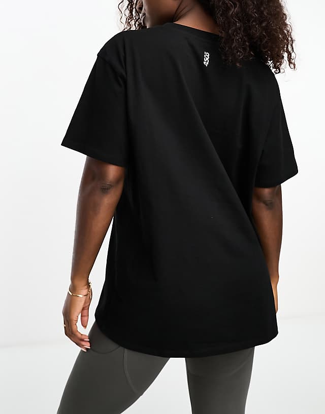 Asos AS0S4505 Icon Oversized T-shirt With Quick Dry In Black