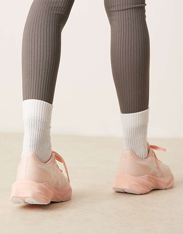 Asos Asics Dynablast 5 Running Trainers In Pink And White