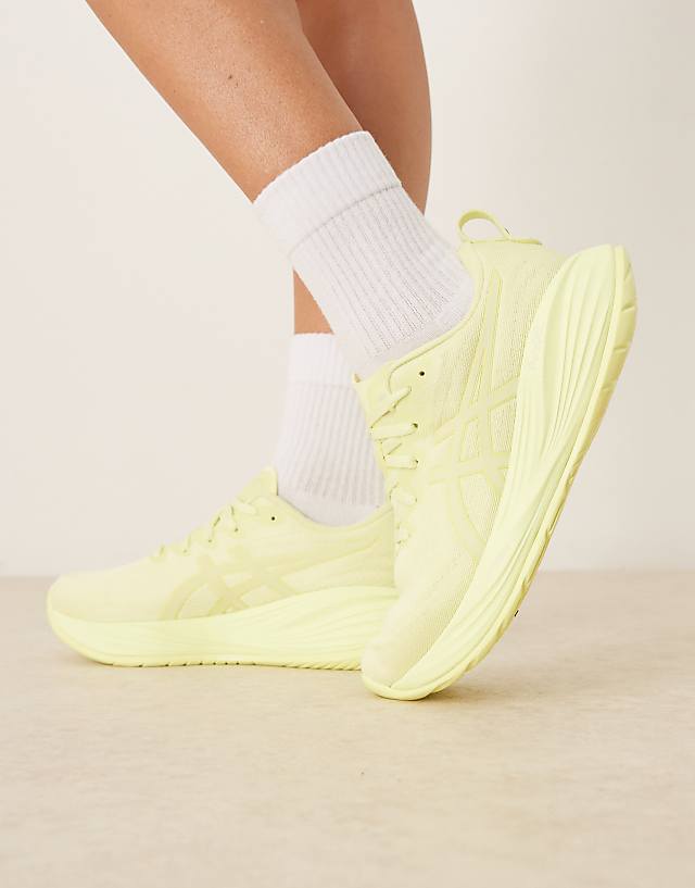Asos Asics Gel-cumulus 27 Lite-Show Running Trainers In Lite-show And Huddle Yellow