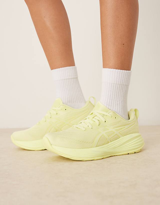 asos Asics Gel-cumulus 27 lite-Show running trainers in lite-show and huddle yellow