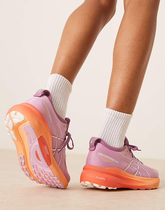 Asos Asics Gel-Kayano 31 Stability Running Trainers In Light Ube And White