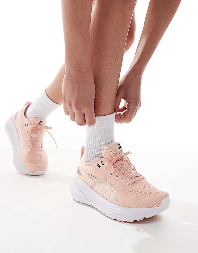 asos Asics Gel-Kayano 31 stability running trainers in breeze and white