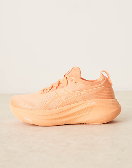 Asos Asics Gel-Nimbus 27 Lite-Show Running Trainers In Lite-show And Mojave