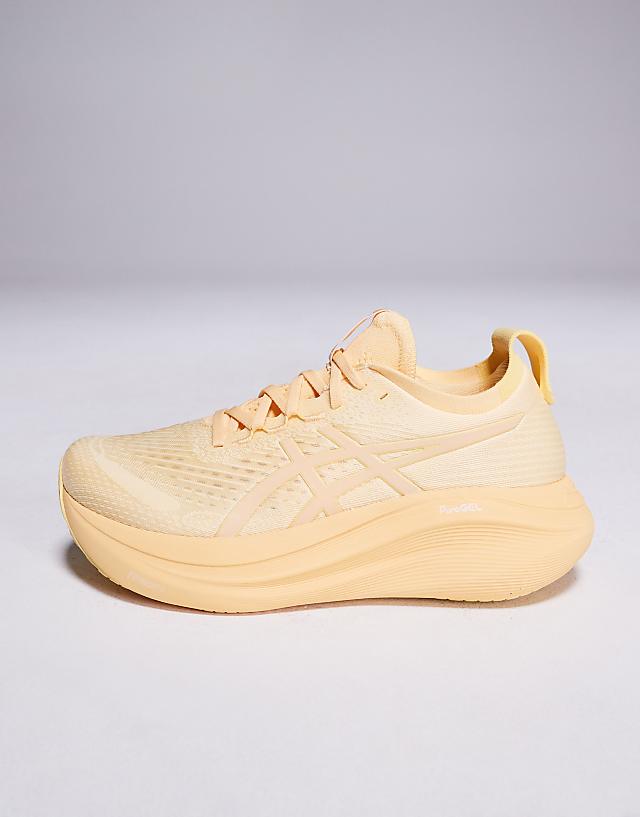 Asos Asics Gel-Nimbus 27 Lite-Show Running Trainers In Lite-show And Light Orange