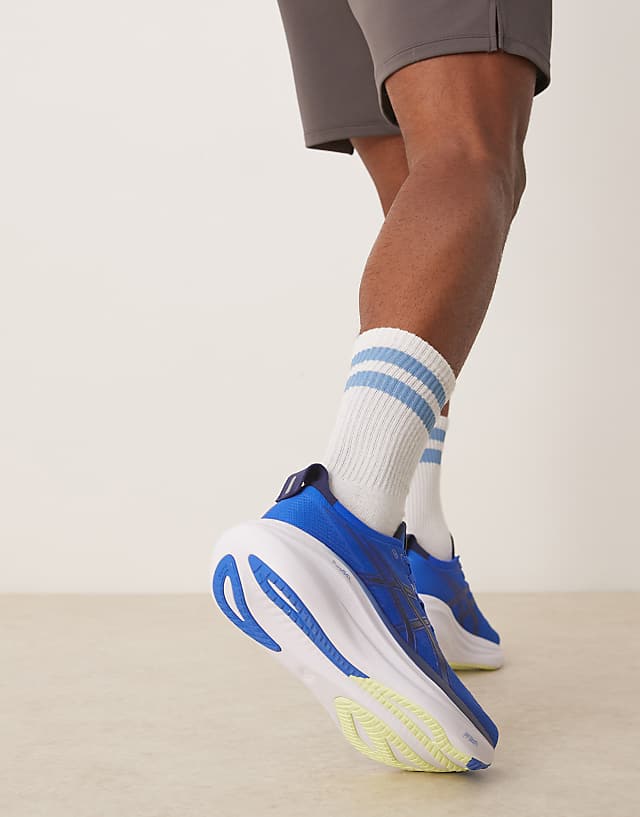 Asos Asics Gel-Nimbus 27 Running Trainers In Wave Teal And Saxon Green