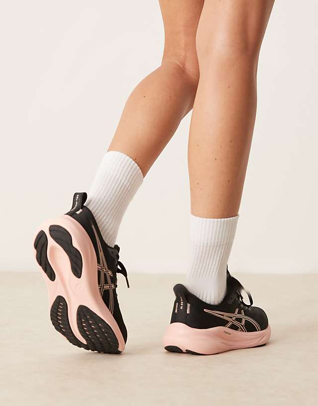 Asos Asics Gel-pulse 16 Running Trainers In Black And Breeze