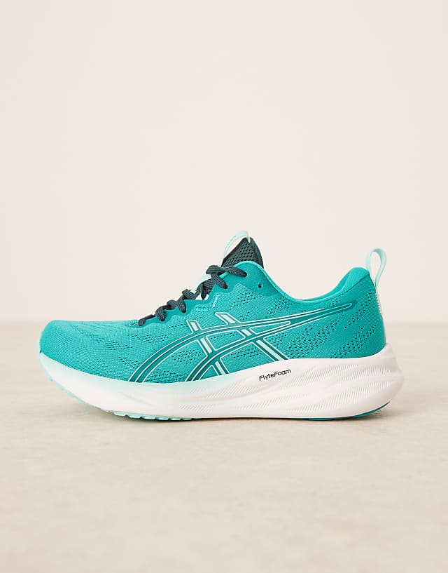 Asos Asics Gel-Pulse 16 Running Trainers In Illuminate Mint And Wave Teal