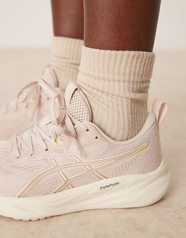 Asos Asics Gel-pulse 16 Running Trainers In Mineral Beige And Cream