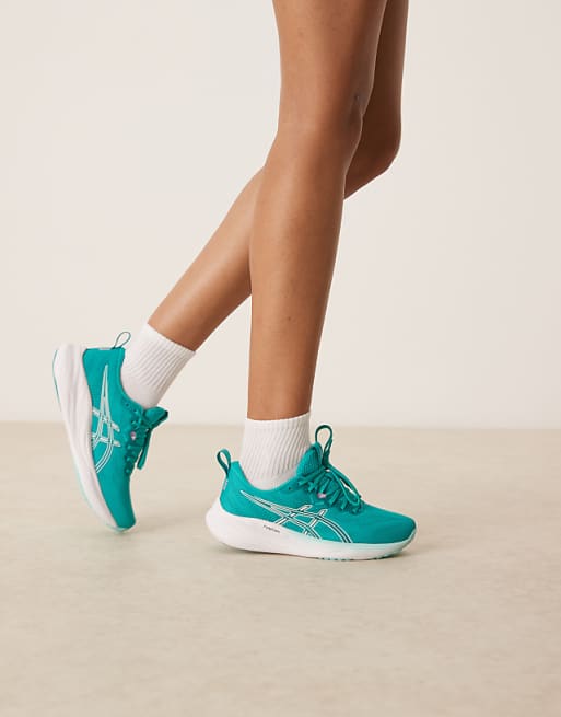 asos Asics Gel-pulse 16 running trainers in wave teal and soothing sea