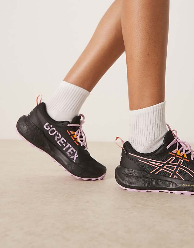 Asos Asics Gel-Sonoma 8 GTX Running Trainers In Black And Light Ube