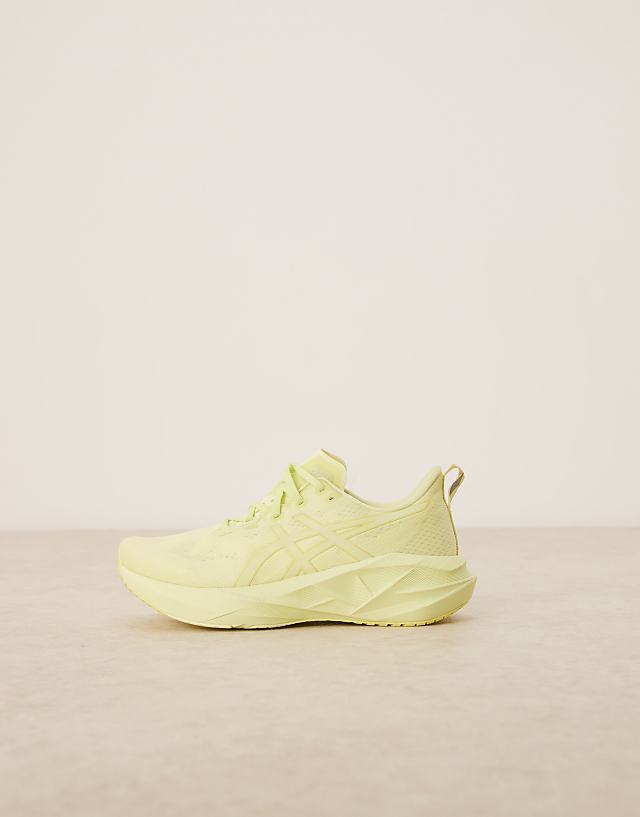 Asos Asics Novablast 5 Lite-Show Running Trainers In Lite-show And Huddle Yellow