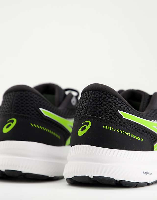 Asos Asics Running Gel-Contend 7 Trainers In Black And Green
