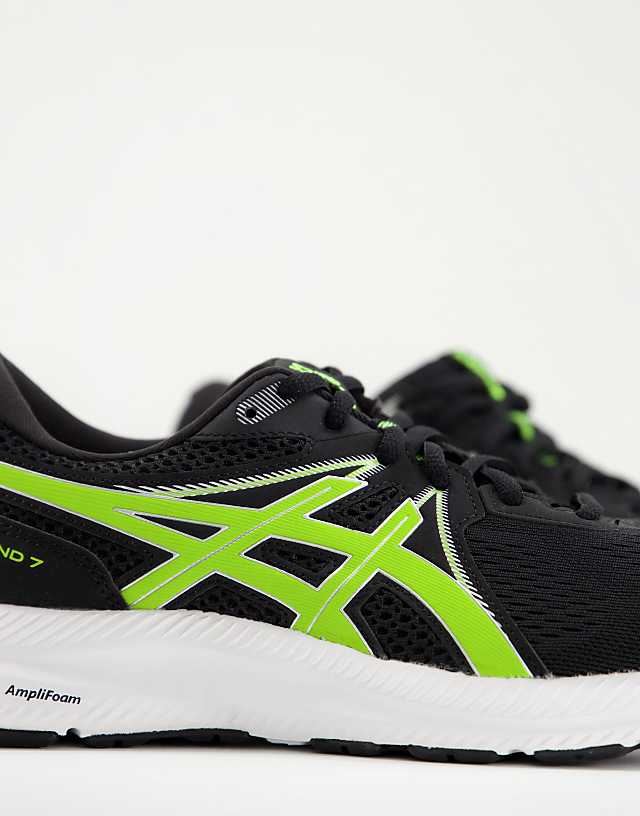 Asos Asics Running Gel-Contend 7 Trainers In Black And Green