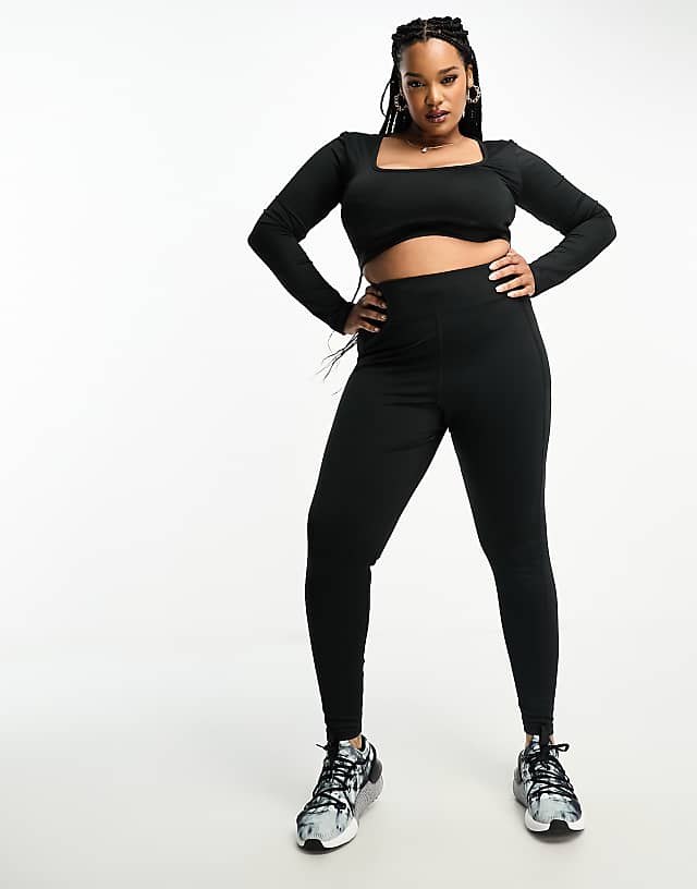 asos 4505 Curve Icon run tie legging