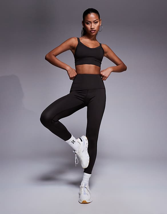Asos 4505 Performance Set In Dark Chocolate