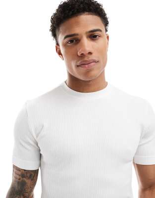 Asos 4505 Seamless Rib Muscle Fit Training T-shirt