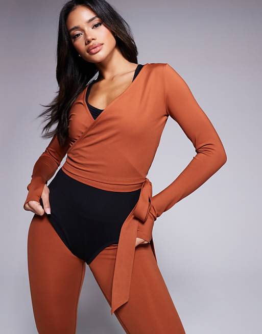 Asos 4505 Soft Touch Ballet Set In Gingerbread