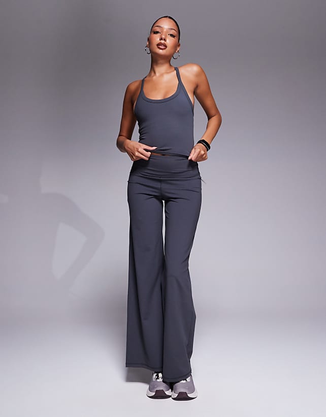 asos 4505 soft touch co-ord in iron grey