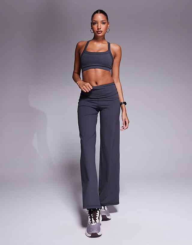 asos 4505 soft touch performance set in iron grey