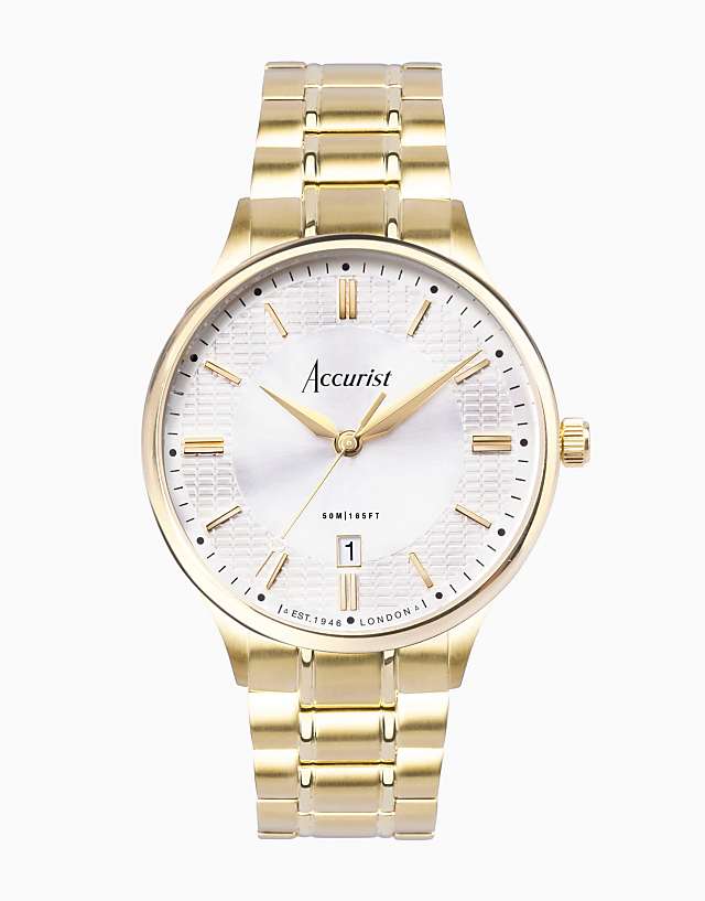 asos Accurist classic watch in gold