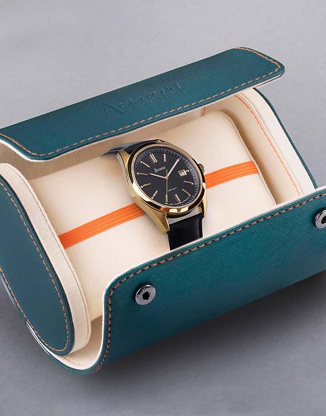 Asos Accurist Everyday Gents Watch In Black