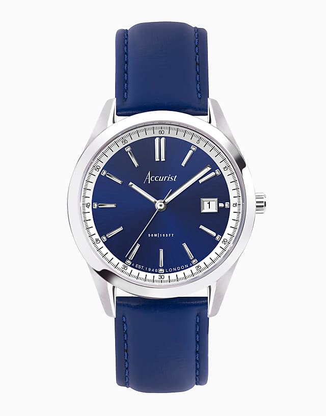 asos Accurist Everyday gents watch in blue