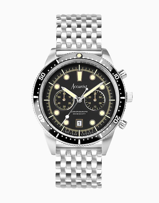 asos Accurist Gents dive watch in black