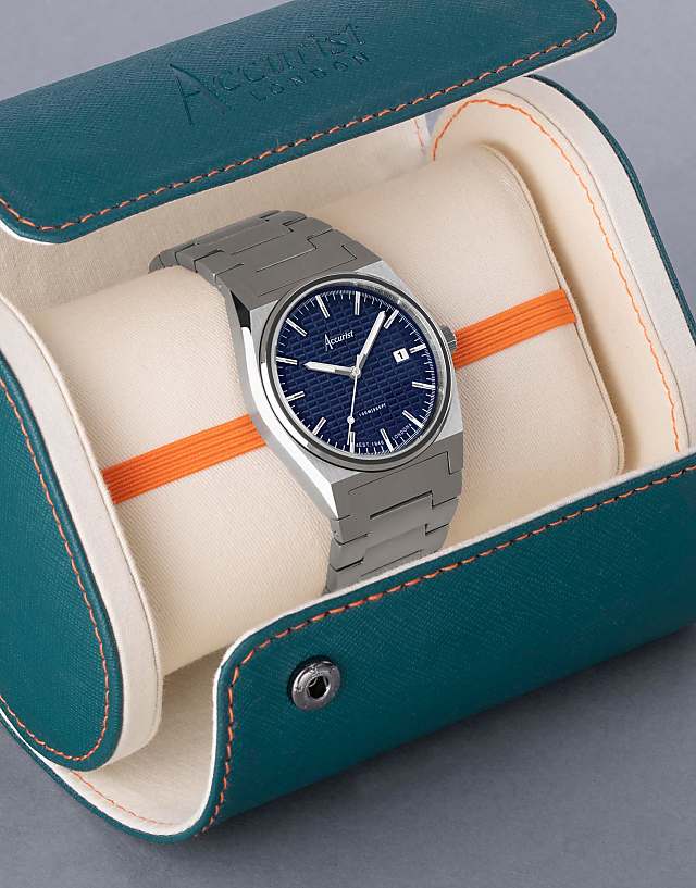 Asos Accurist Origin Gents Watch In Blue