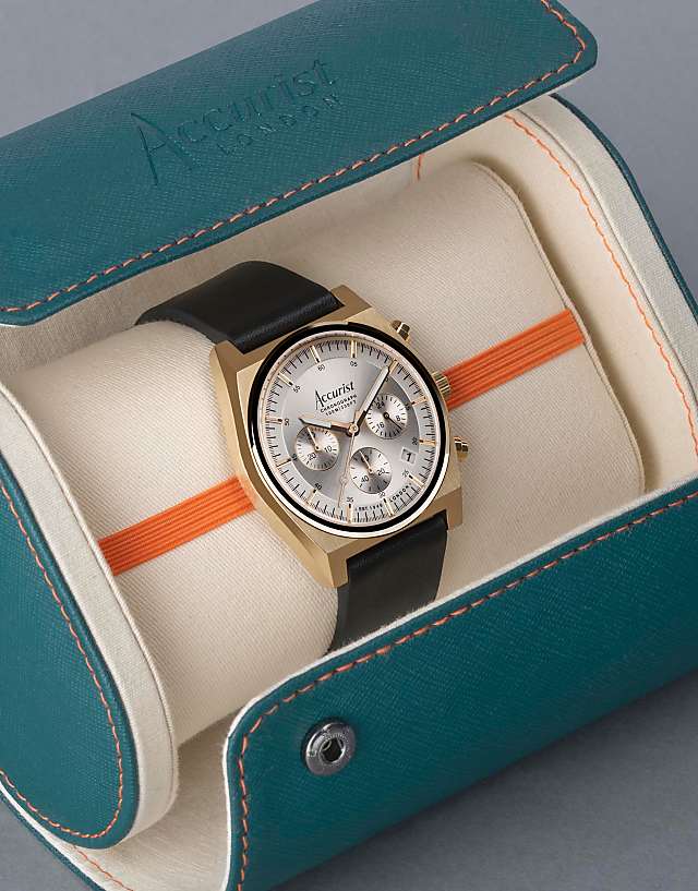 Asos Accurist Origin Gents Watch In Silver