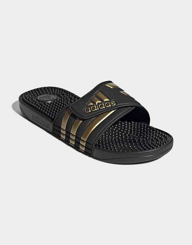Asos Adidas Adissage Slides In Black