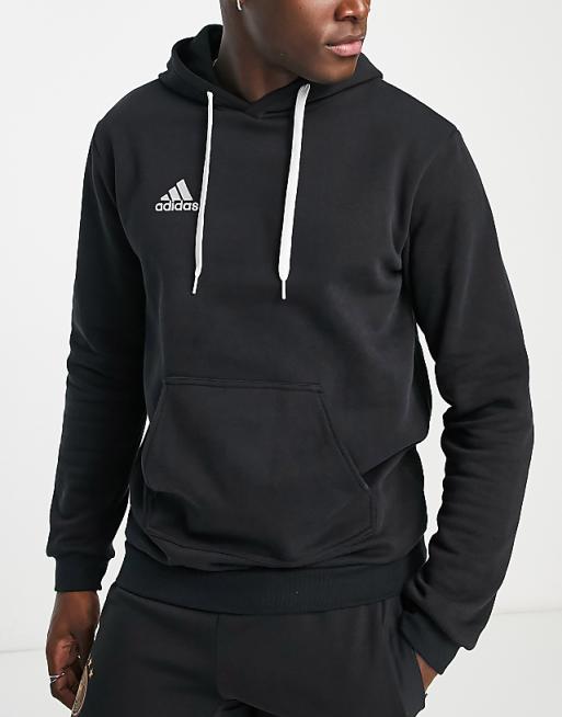 Asos Adidas Football Entrada Hoodie In Black