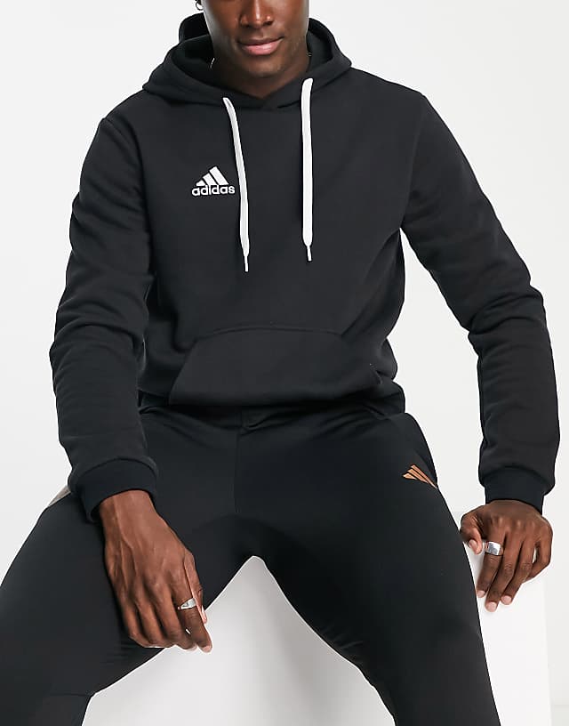 asos adidas Football Entrada hoodie in black
