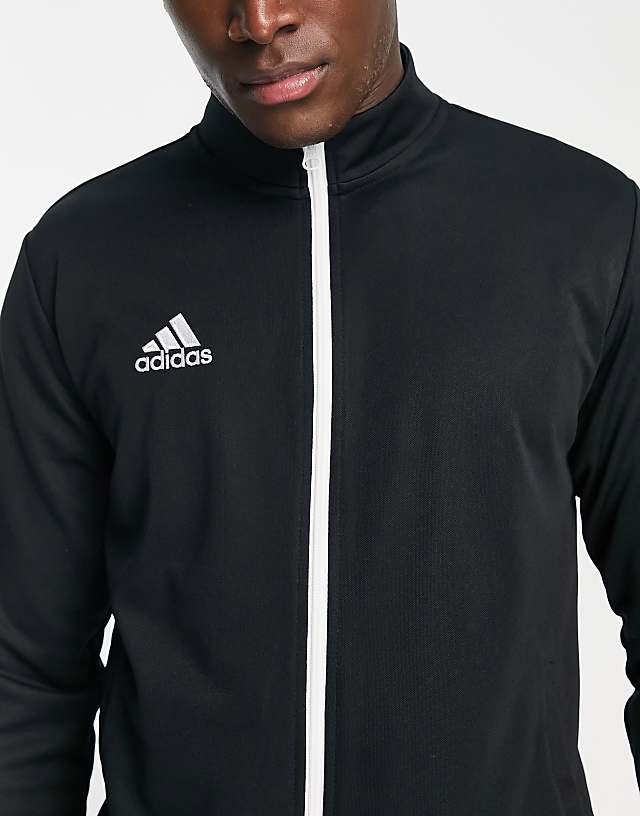 Asos Adidas Football Entrada Zip Up In Black
