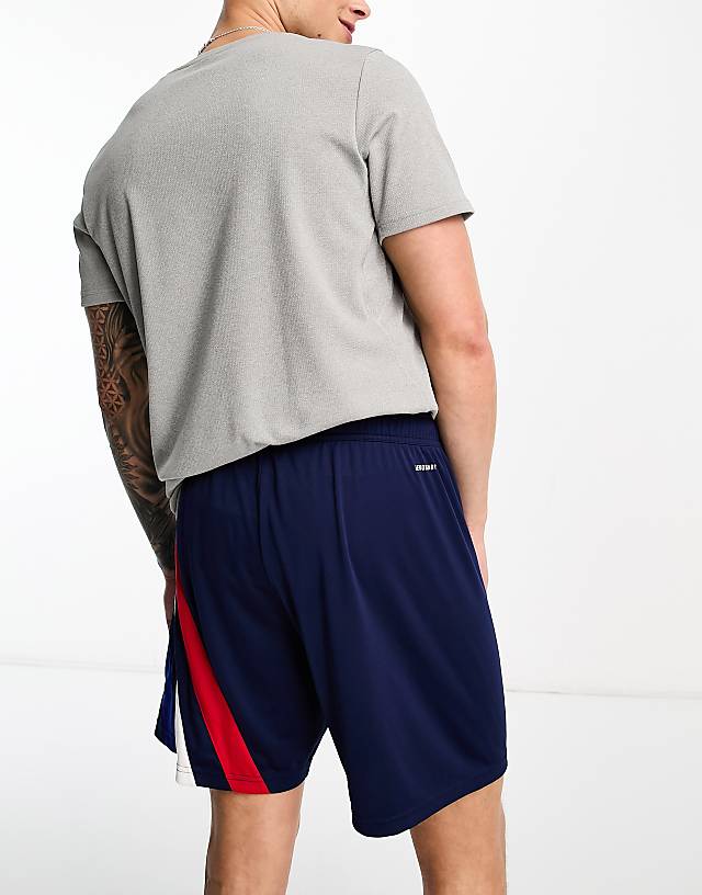 Asos Adidas Football Fortore 23 Shorts In Navy