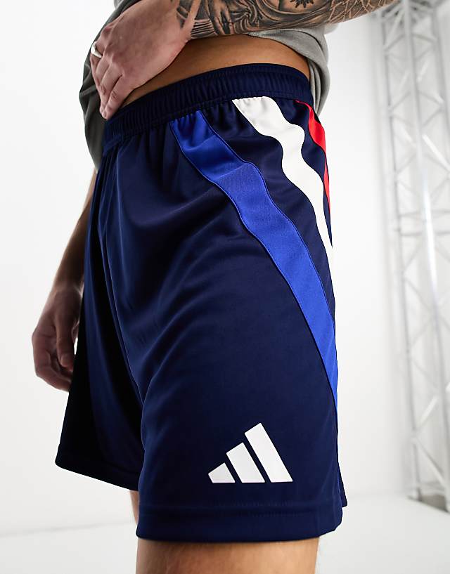 asos adidas Football Fortore 23 shorts in navy