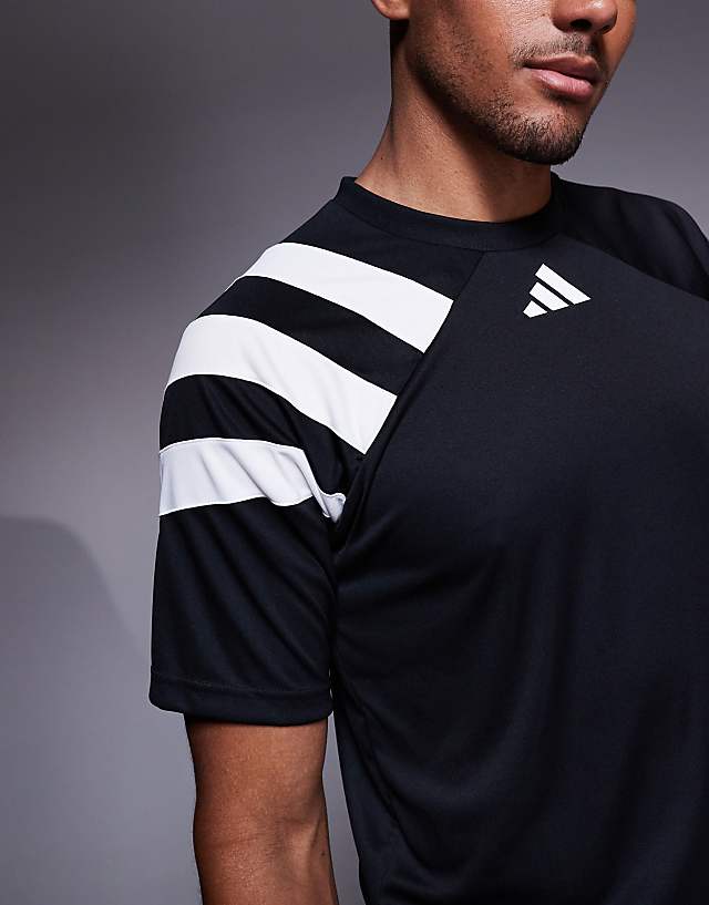 Asos Adidas Football Fortore T-shirt In Black