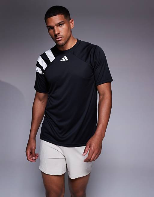 asos adidas Football Fortore t-shirt in black