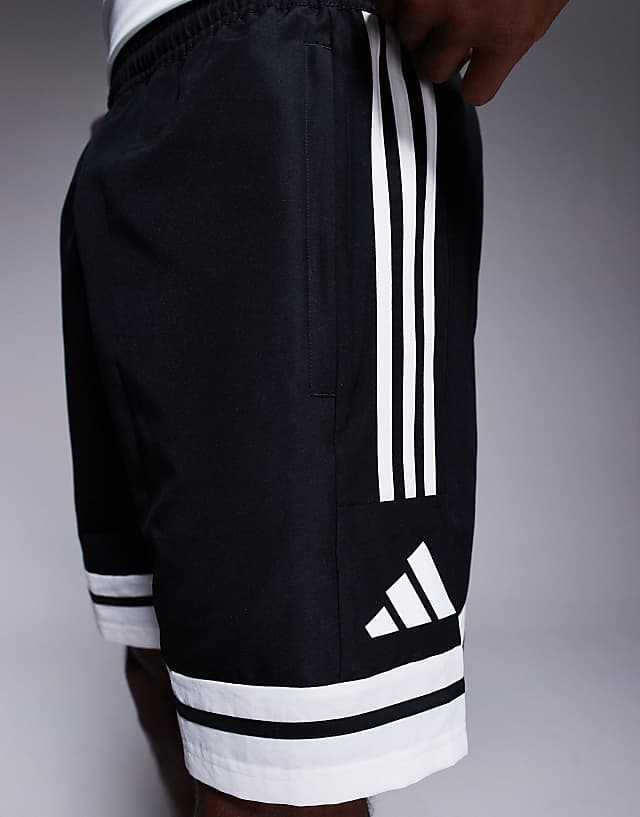 Asos Adidas Football Squadra Shorts In Black