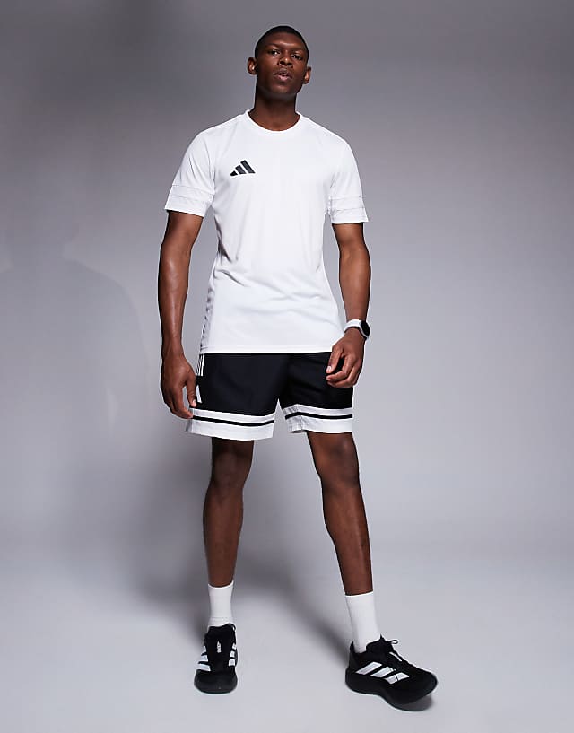 Asos Adidas Football Squadra Shorts In Black